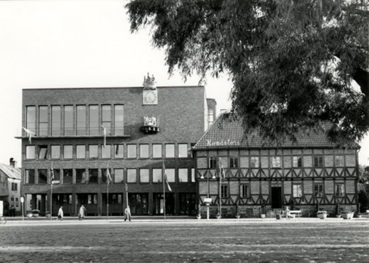 Halmstads Radhus Tre Hjartan Hallands Konstmuseum Digitaltmuseum