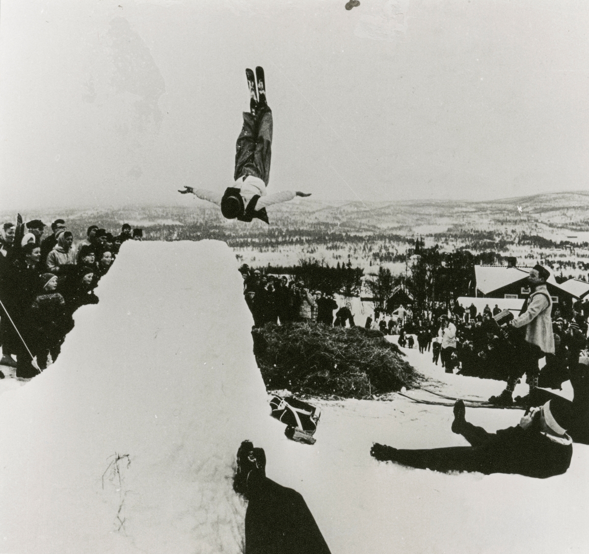 Birger Ruud i salto Norsk Bergverksmuseum / DigitaltMuseum