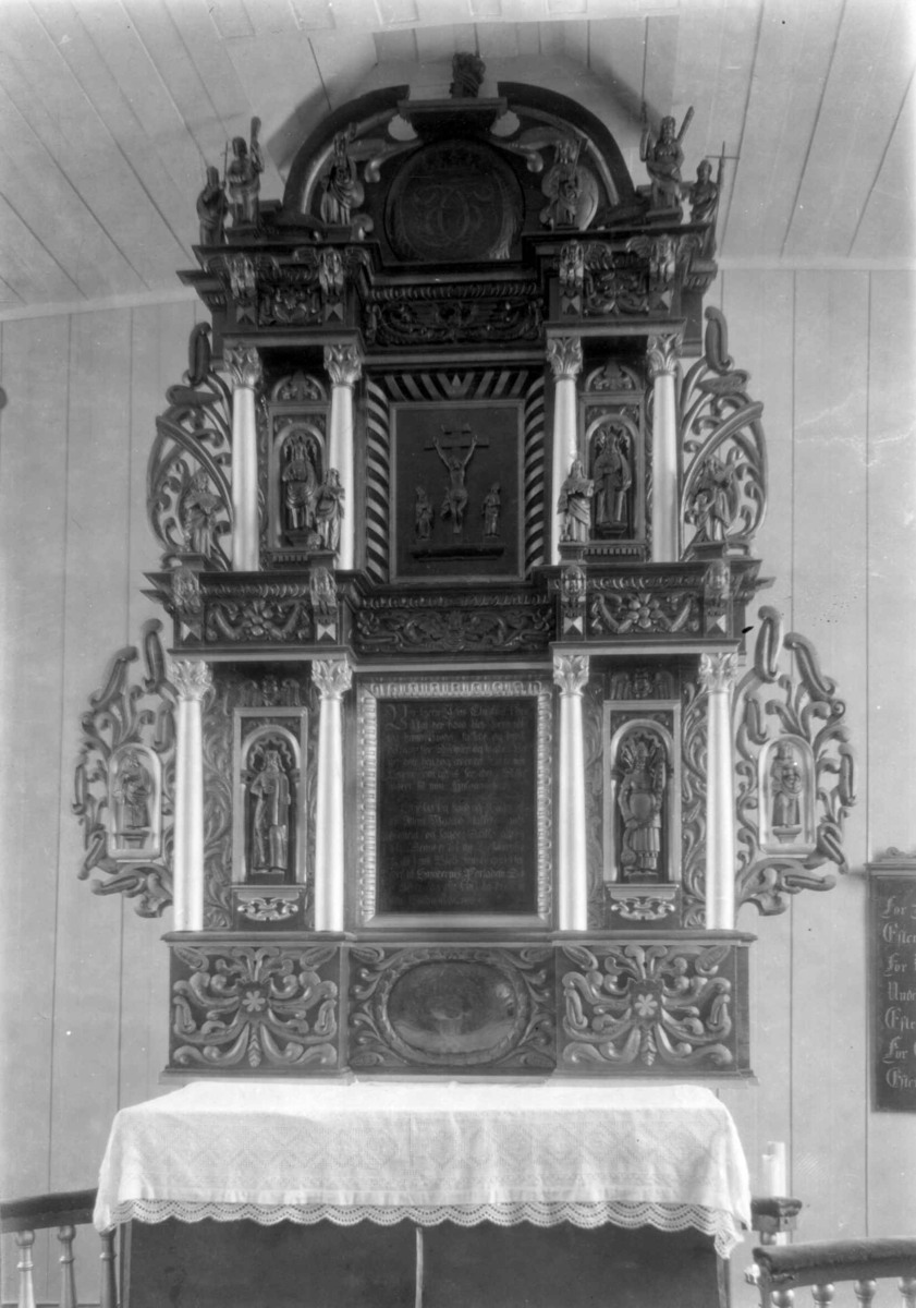 Altertavle I Gjerdrum Kirke I Akershus Norsk Folkemuseum